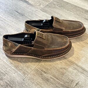 Ariat Men's Camo Cruiser Leather Brown Slip On Shoe Size 8.5D